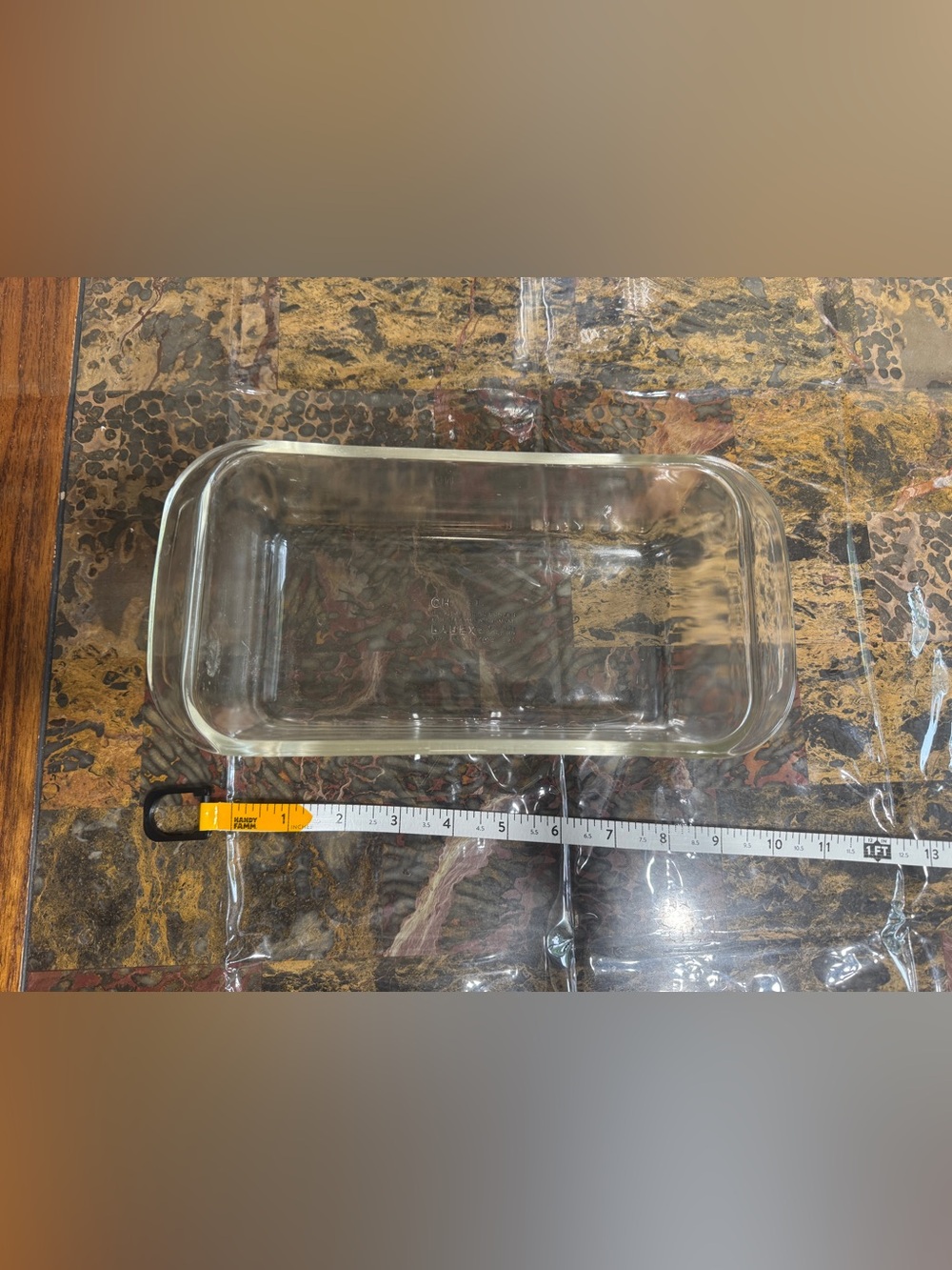 Pyrex 1.5 Qt Clear Glass Loaf Baking Dish 213 Vintage USA